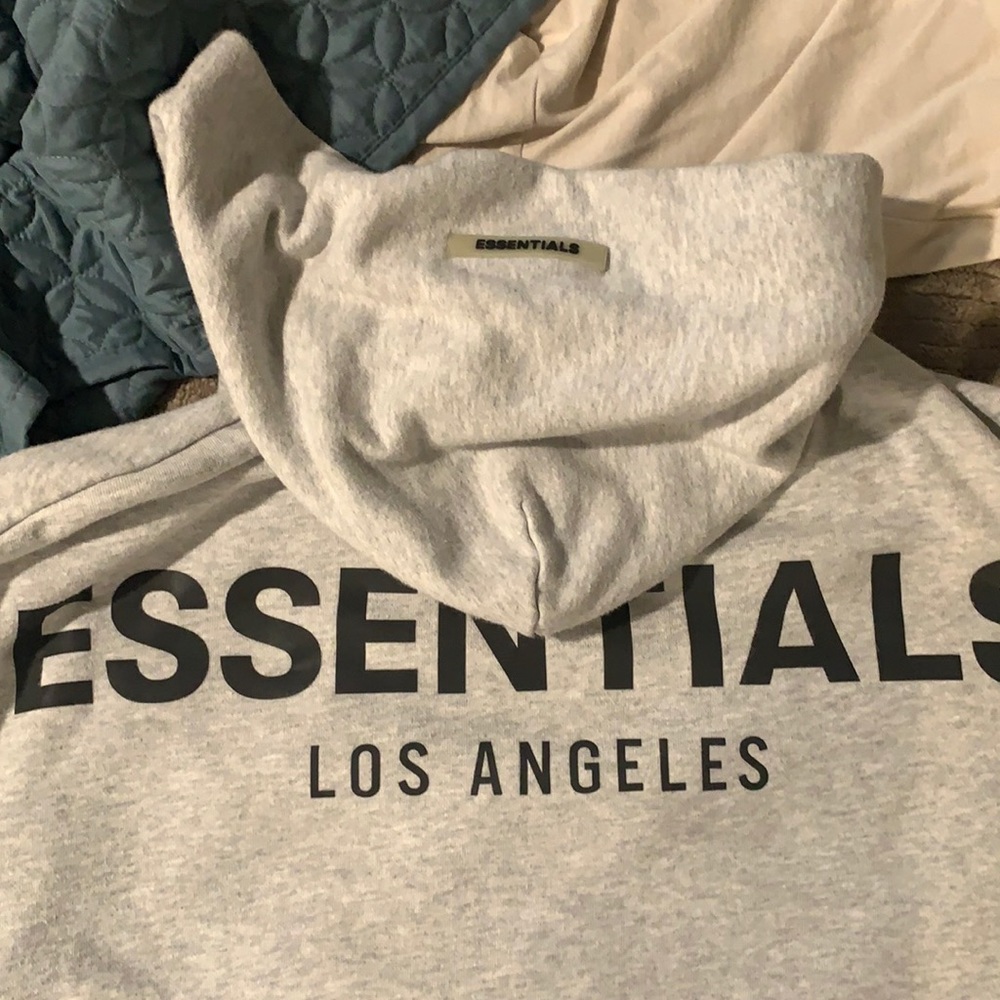 ESSENTIALS Hoodie Fear of God Grey Size Large